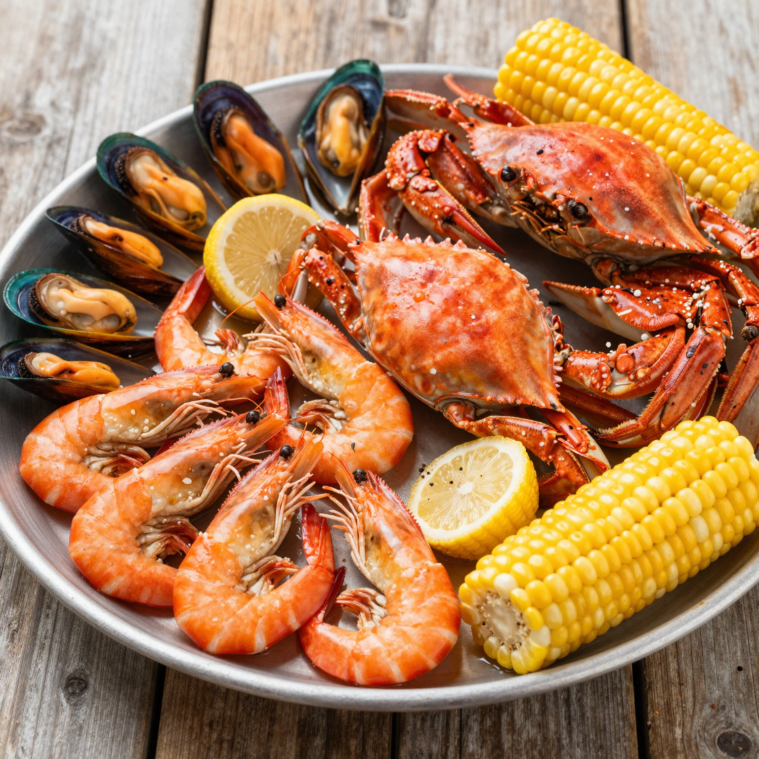 Seafood Boil Being Served