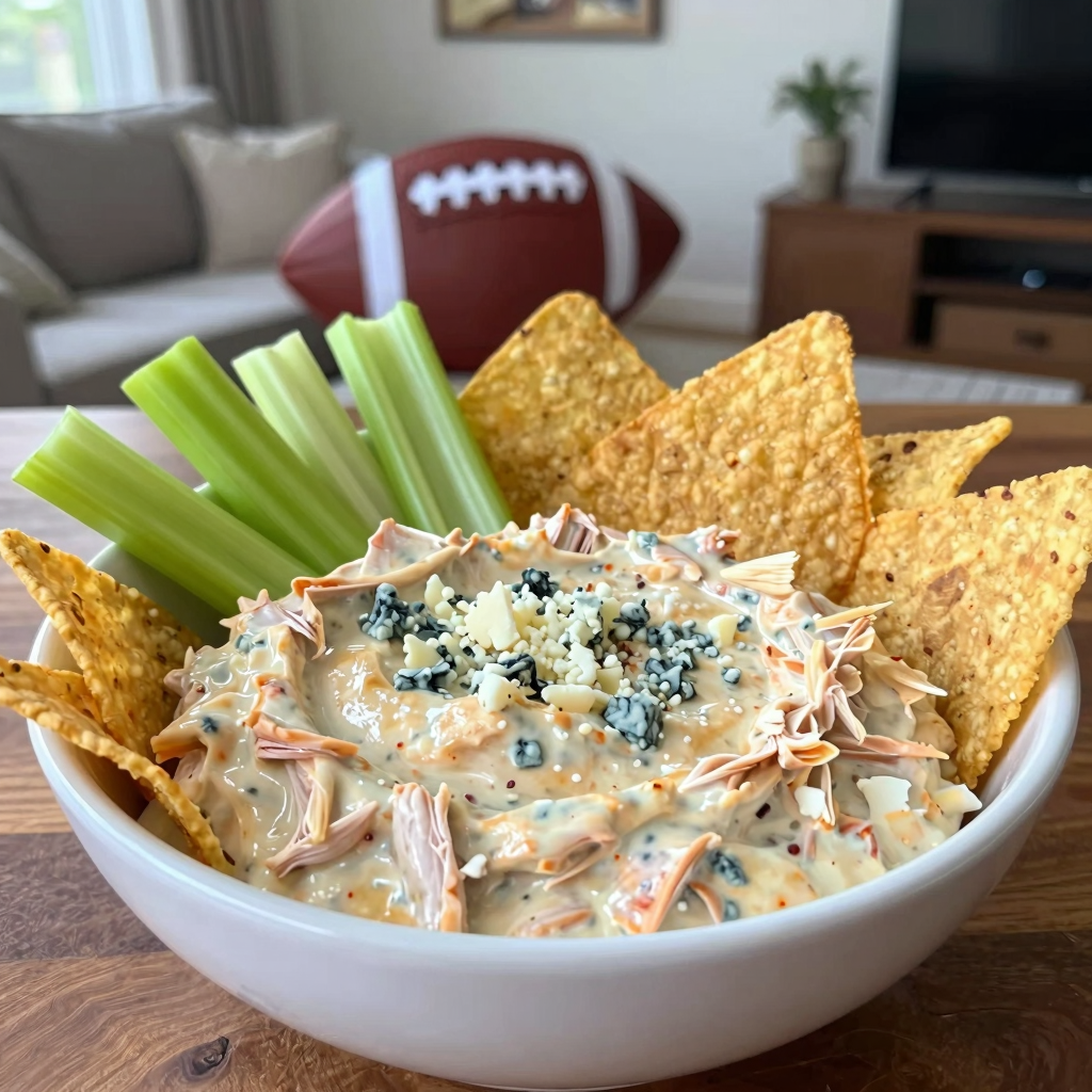 Delicious Buffalo Dip with Canned Chicken