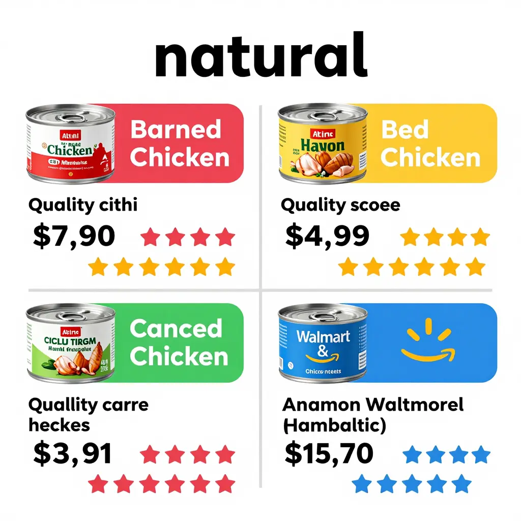 Canned Chicken Brands Infographic
