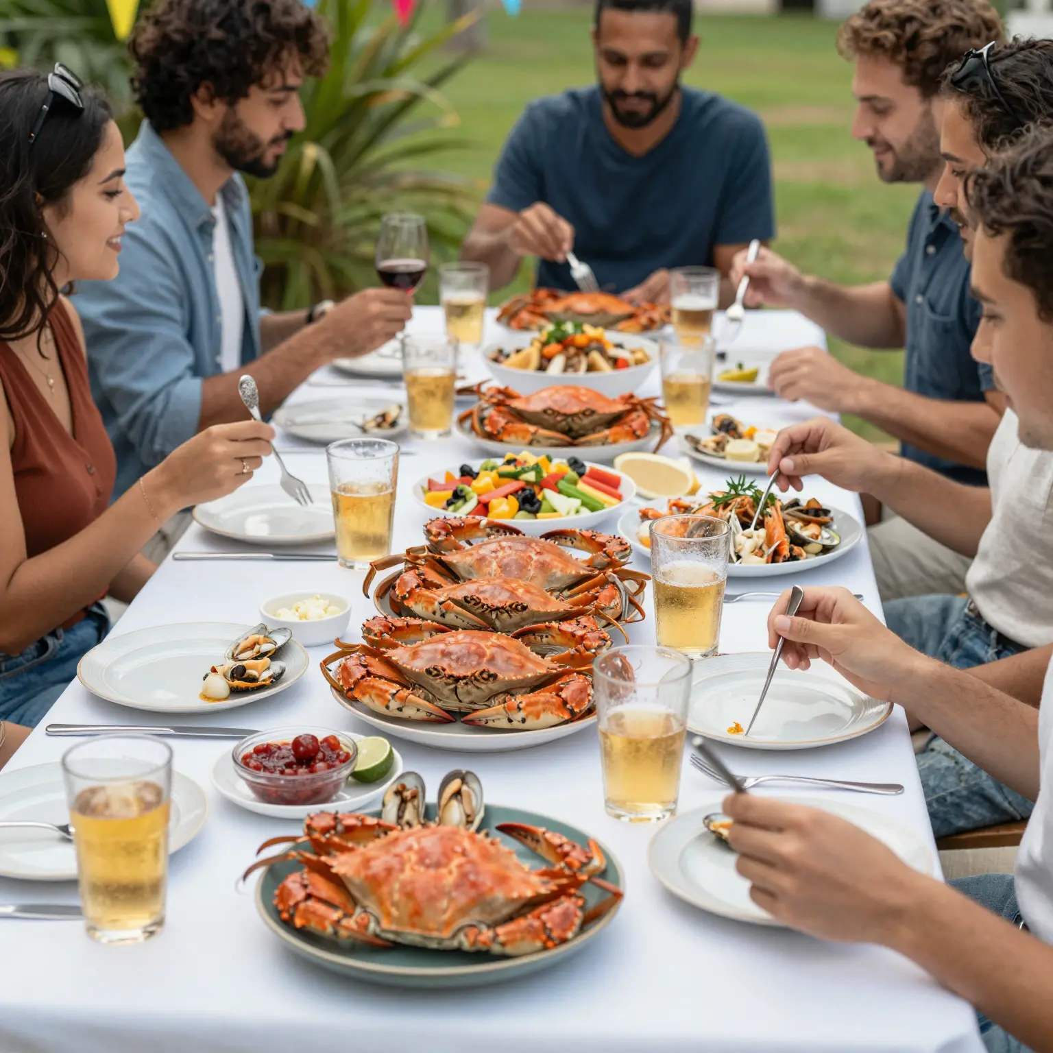 Crab Boil Party Setup